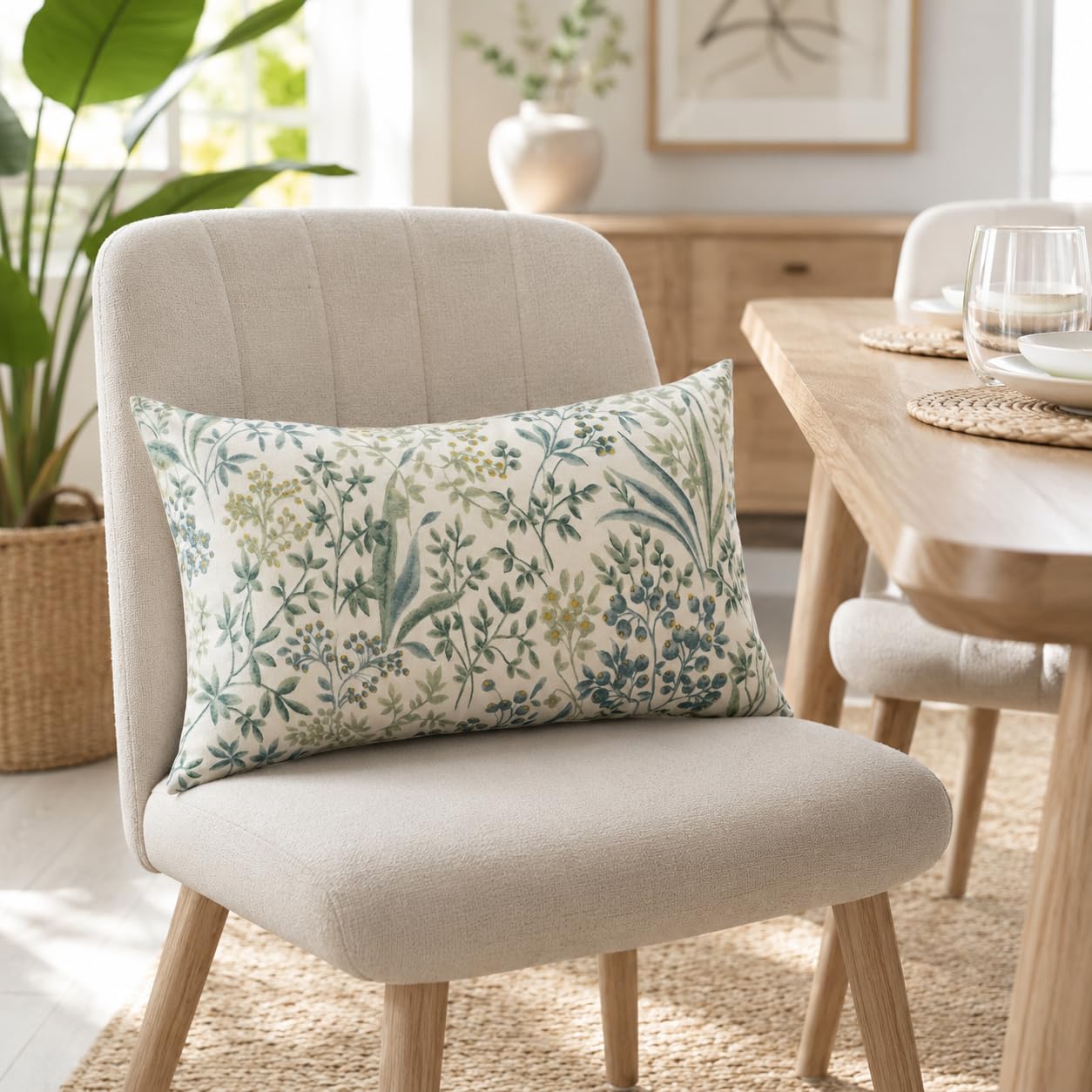 JMKaixin pillows on indoor sofa boosting lower-back support and style