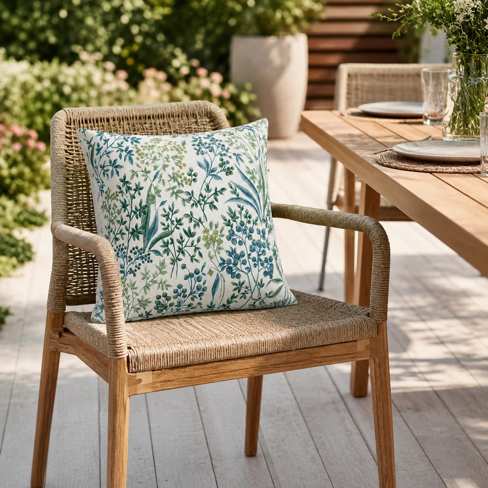JMKaixin poolside scene showing water-resistant cushions for outdoor use