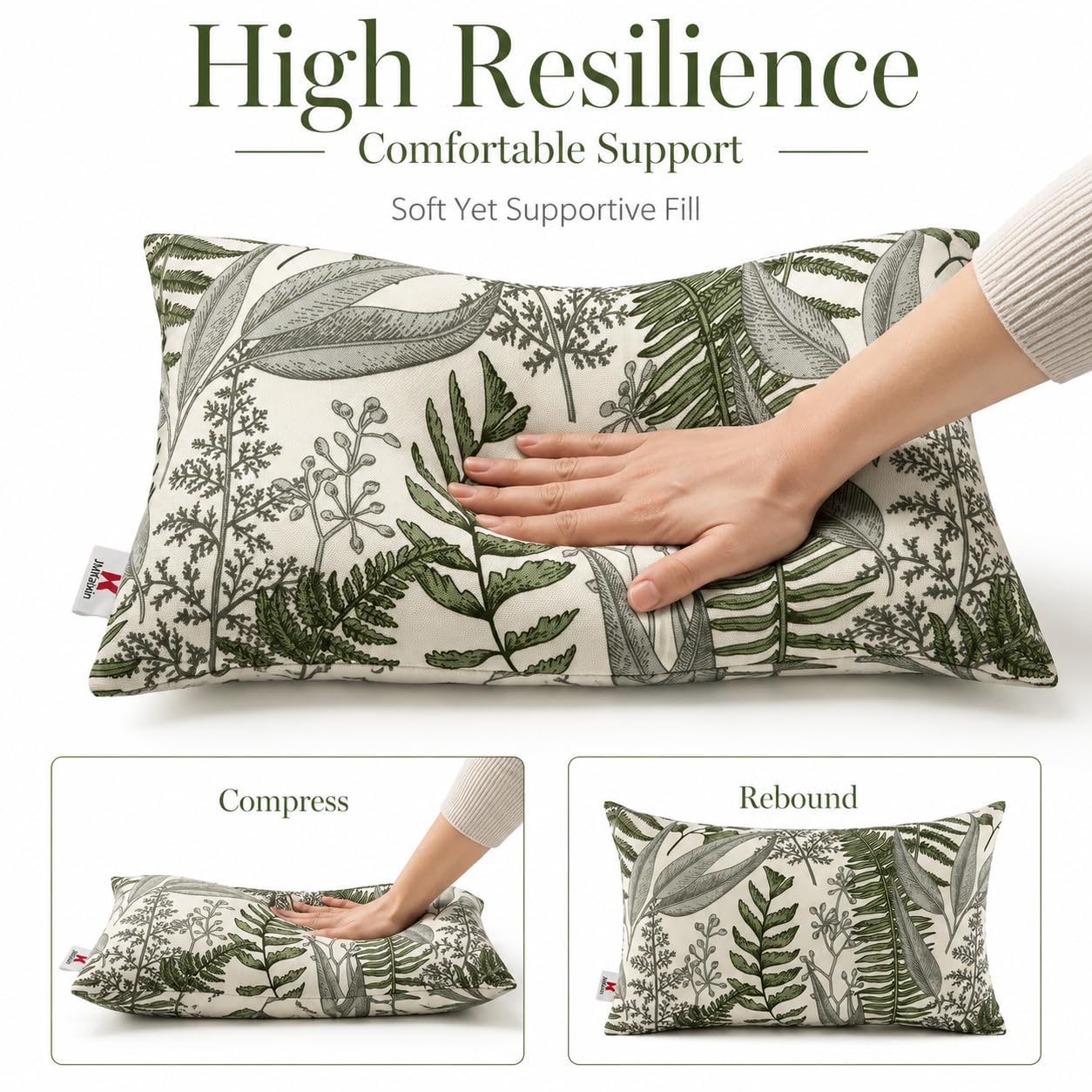 JMKaixin pillow expanding after unpacking showing quick recovery and ready-to-use comfort