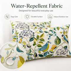 JMKaixin pillow with water droplets demonstrating waterproof protection benefit