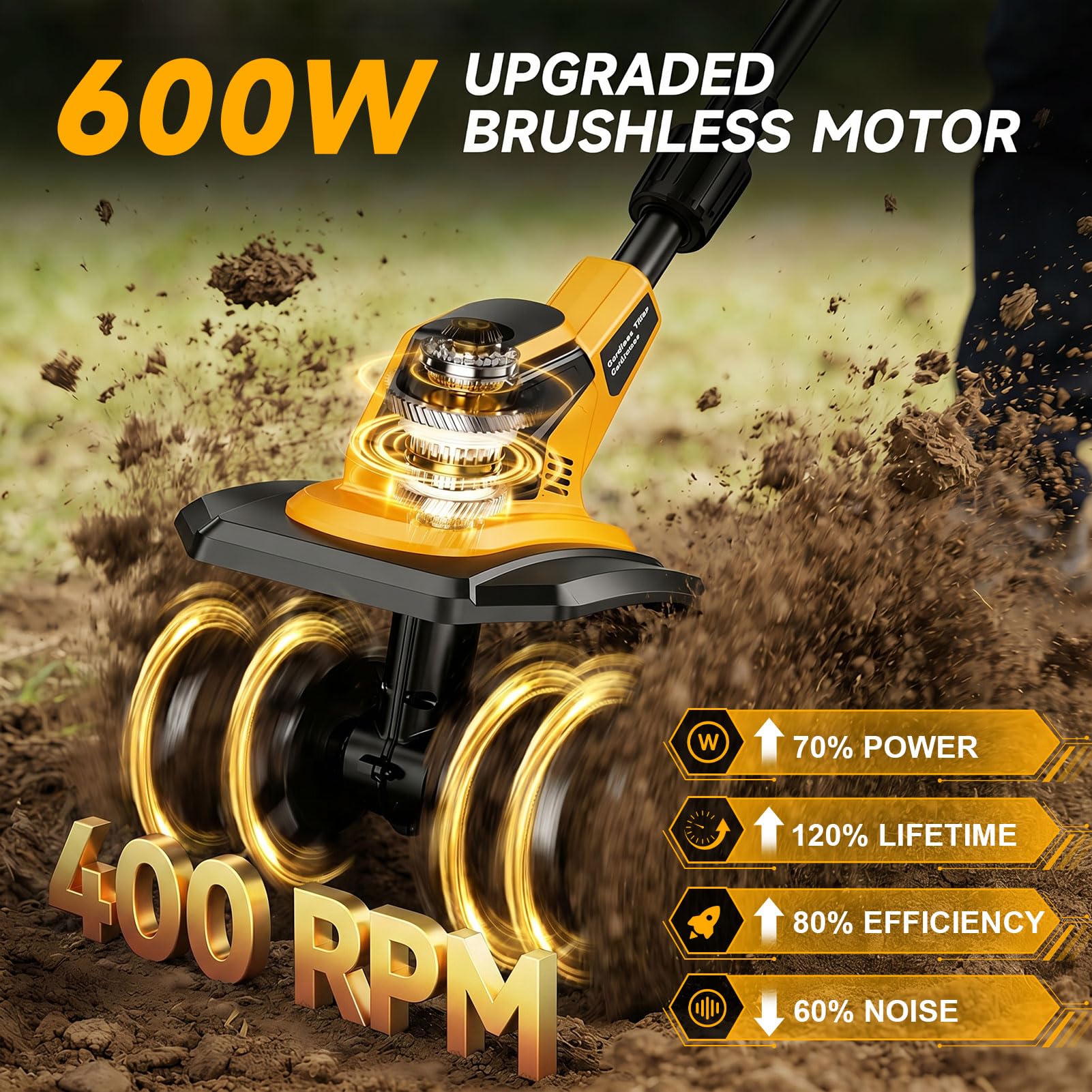 Jmmyvanee close-up of 48 steel tines highlighting durable digging performance