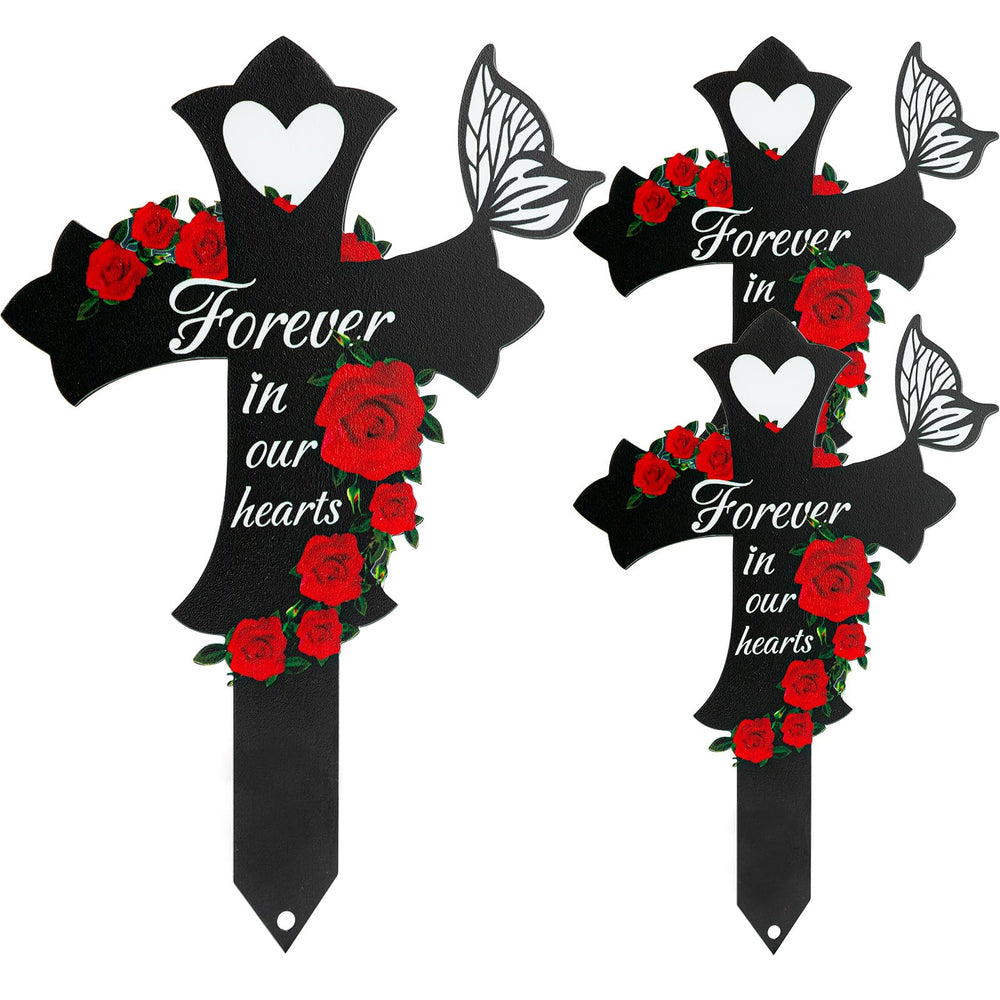 JMZYJZH cross front view showing clean lines and respectful design benefit memorial clarity