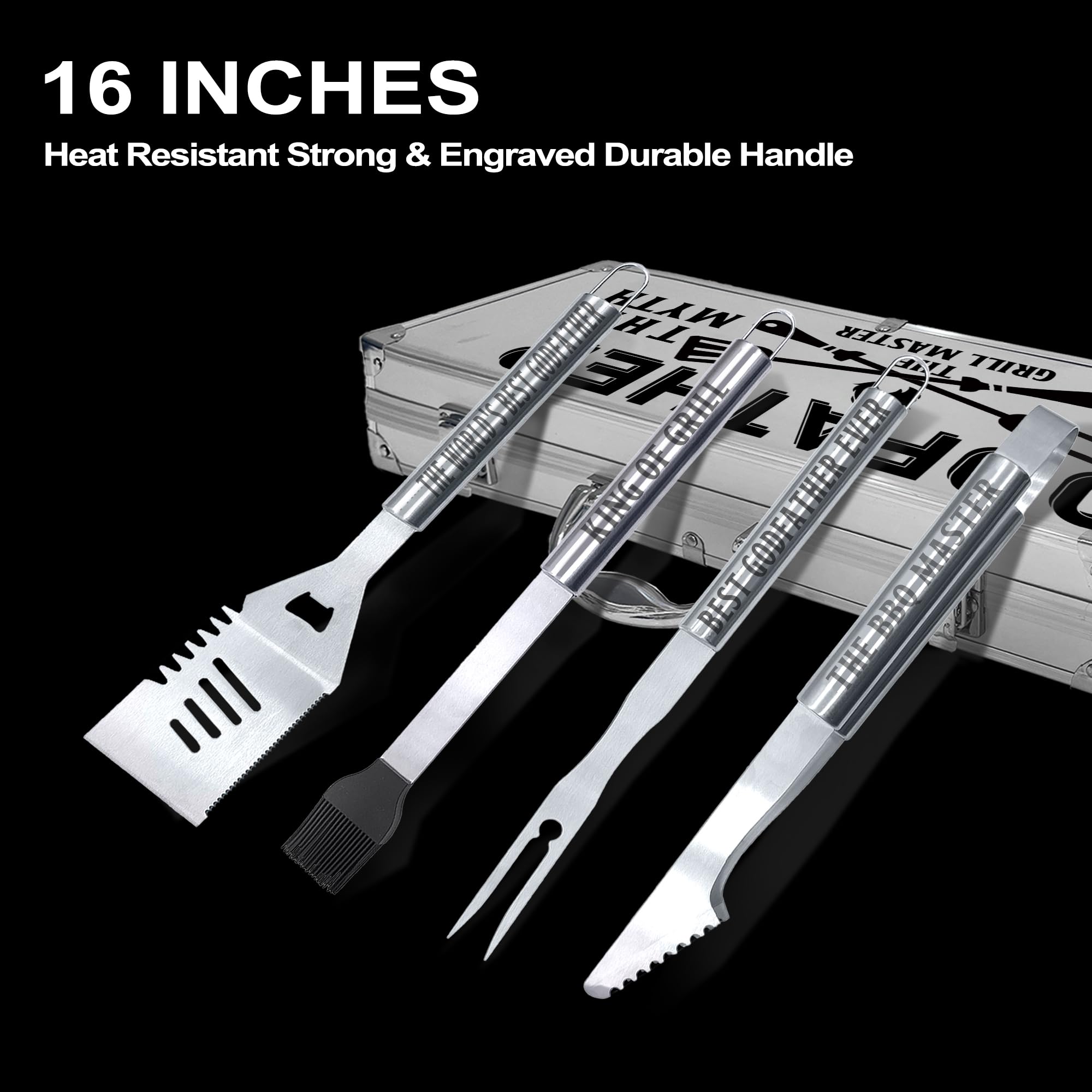 JNDJE multipurpose spatula closeup highlighting stainless steel strength and flip control