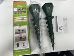 JNKNT front view of solar ultrasonic stake protecting lawn
