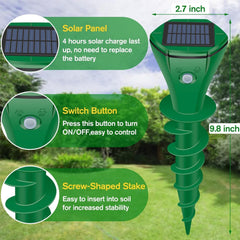 JNKNT stake tip and connector detail demonstrating secure ground insertion benefit