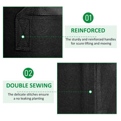 JNYONG handle detail with reinforced stitching for safe transport of heavy pots