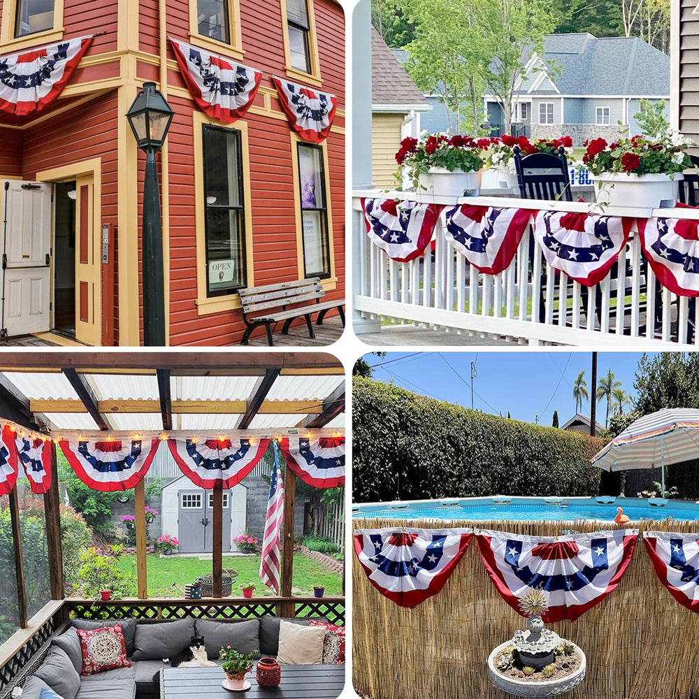 JNYVE bunting lit at night creating festive ambiance and clear visibility