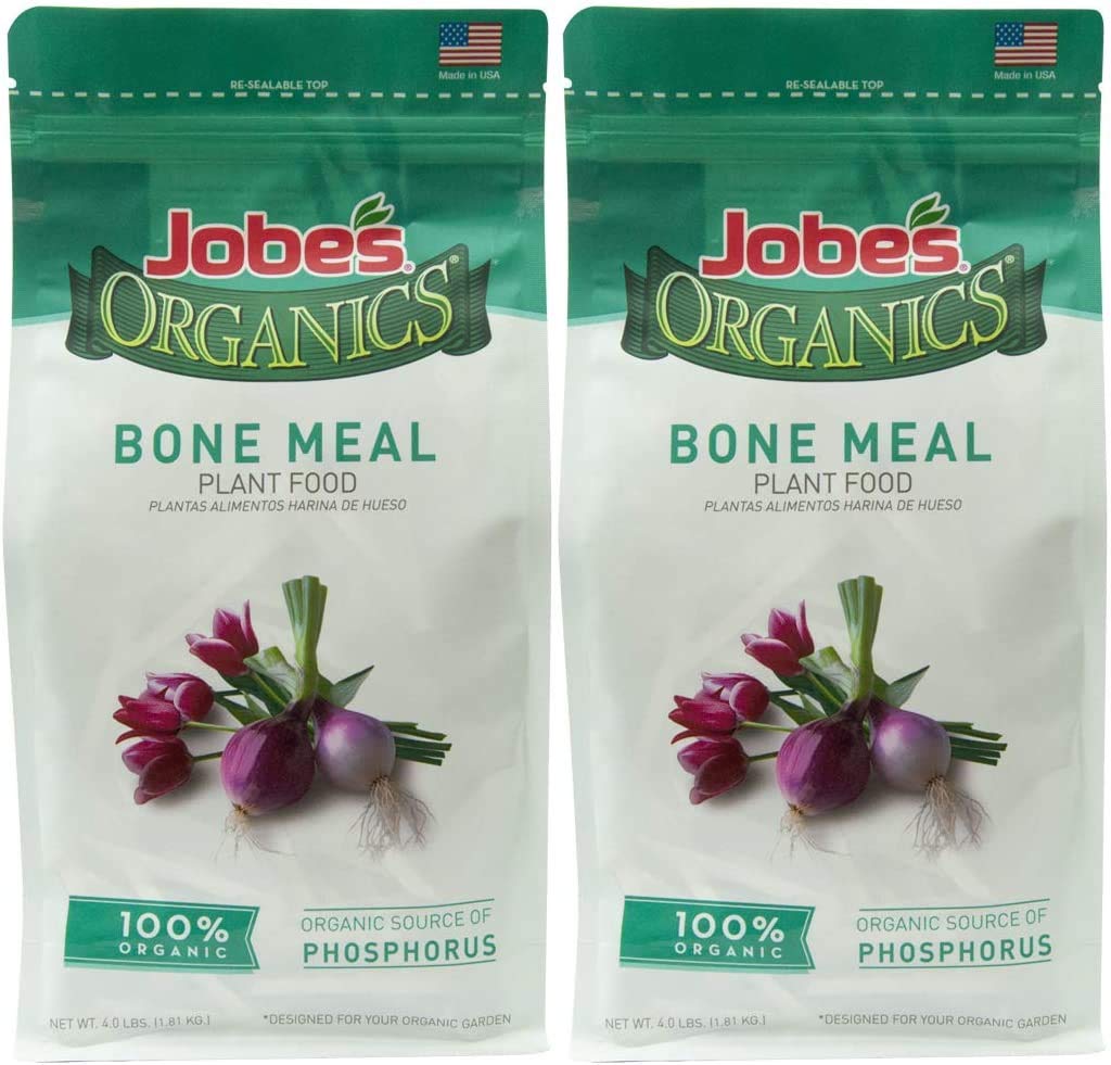 Jobe's Organics front packaging showing two 4 lb bags and organic labeling benefit