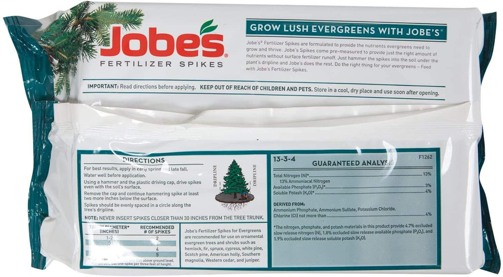 Jobe's Organics close-up of spike texture highlighting slow-release formula and controlled nutrient delivery