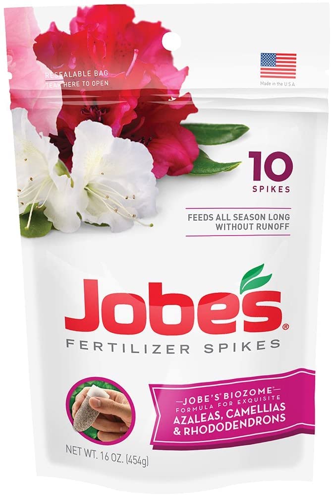 Jobe's Organics close-up of spike texture for steady nutrient release