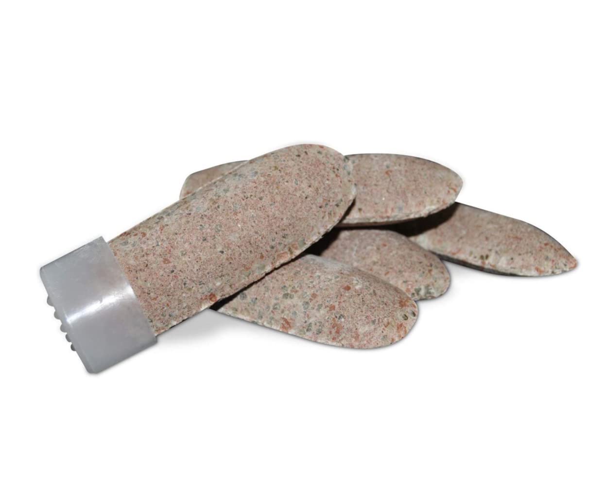 Jobe's Organics spike beside a hand to show size and easy handling