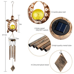 JOBOSI metal tubes detail demonstrating tuned chimes and clear soothing sound