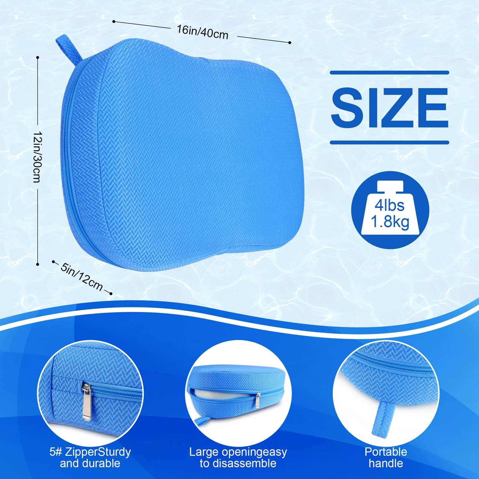 Joe & JoseRin booster seat beside a ruler showing size and lift advantage
