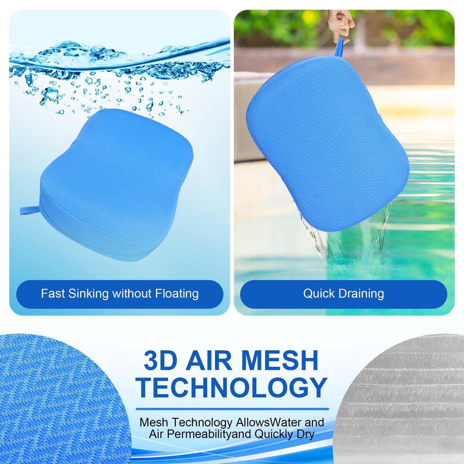 Joe & JoseRin booster seat submerged in tub demonstrating secure in-water stability