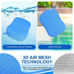Joe & JoseRin booster seat submerged in tub demonstrating secure in-water stability