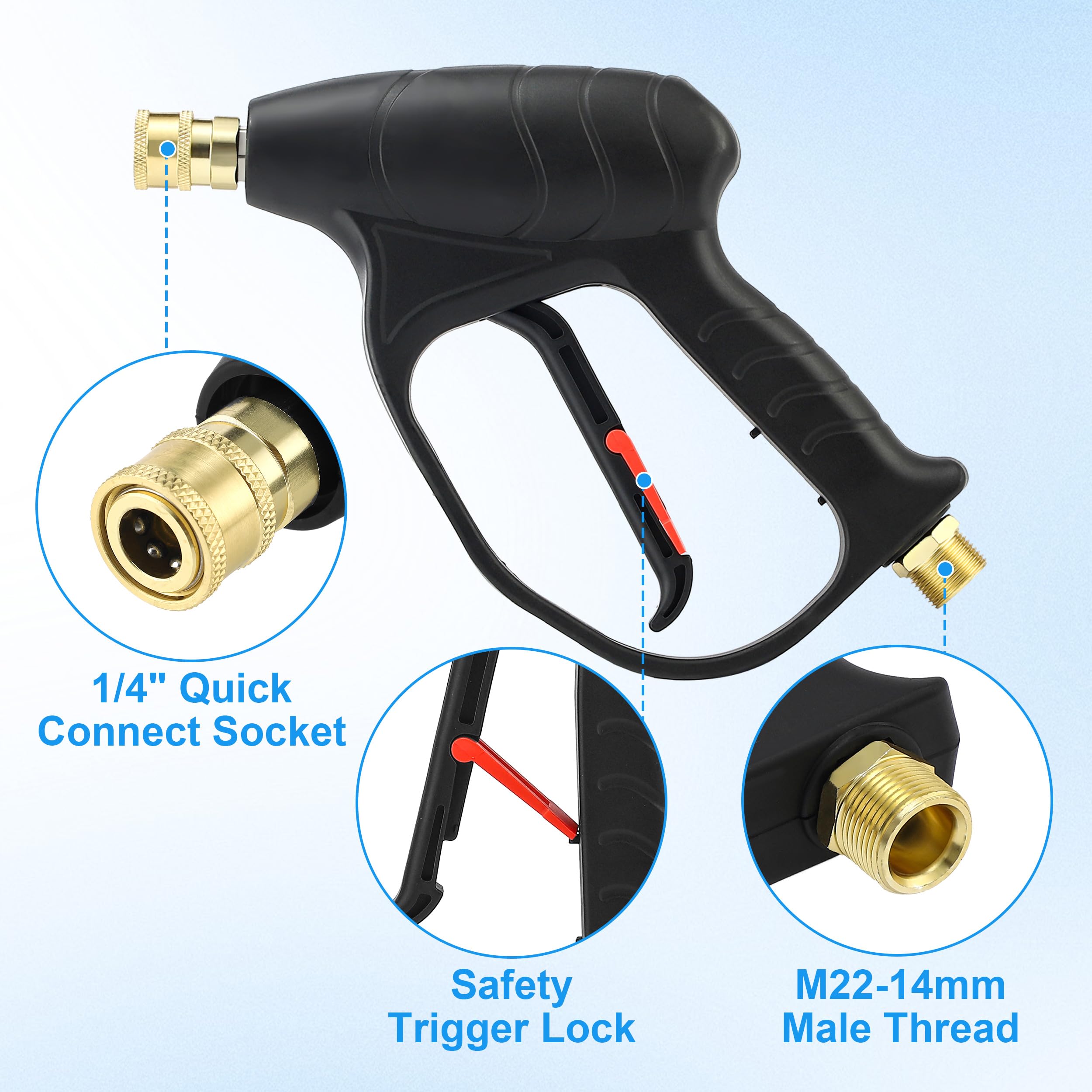 JOEJET close-up of 1L foam bottle highlighting capacity and durable material