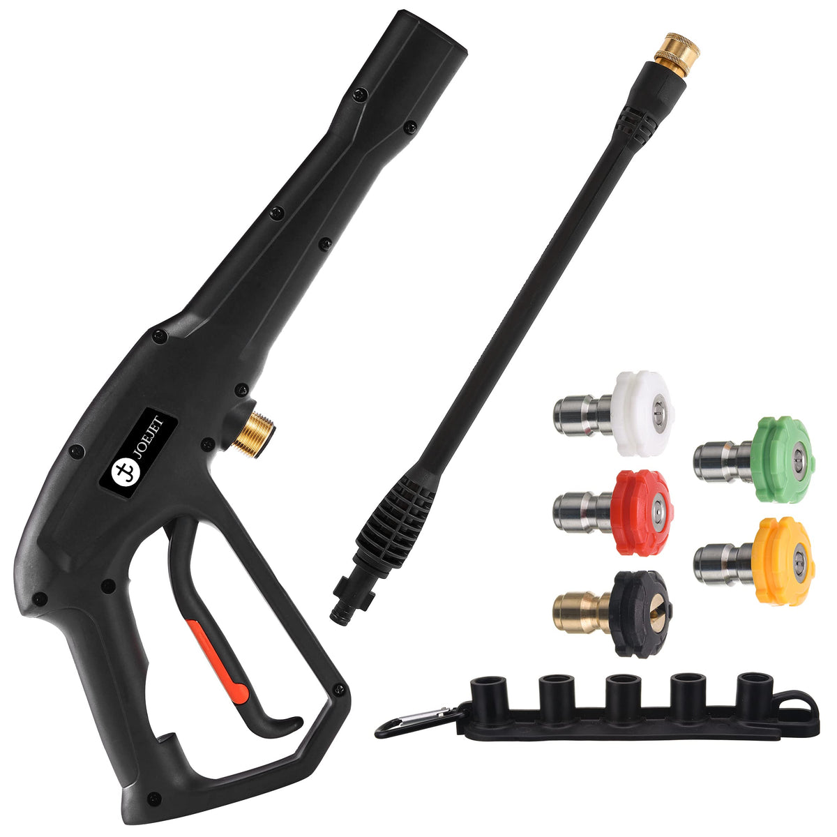JOEJET front view of gun and wand showing complete kit benefit
