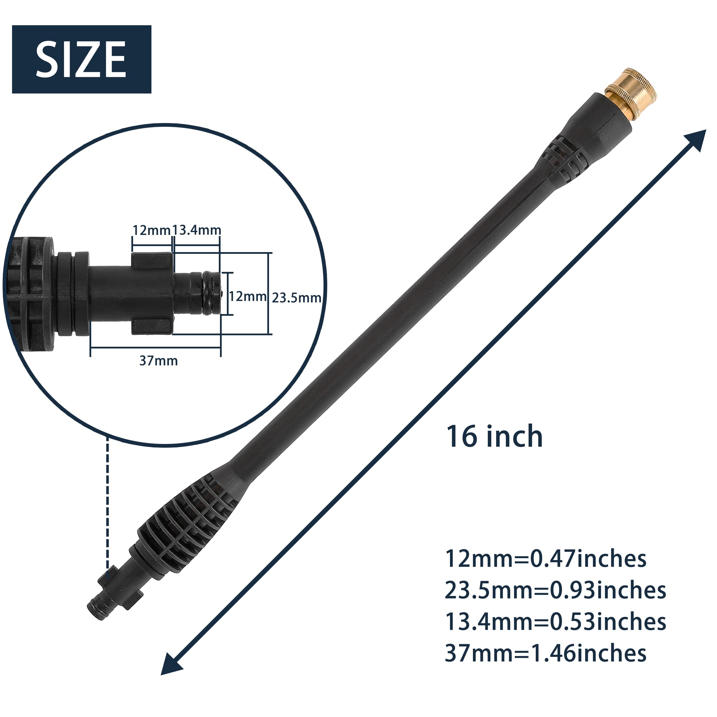 JOEJET wand held next to hand to show length and scale benefit