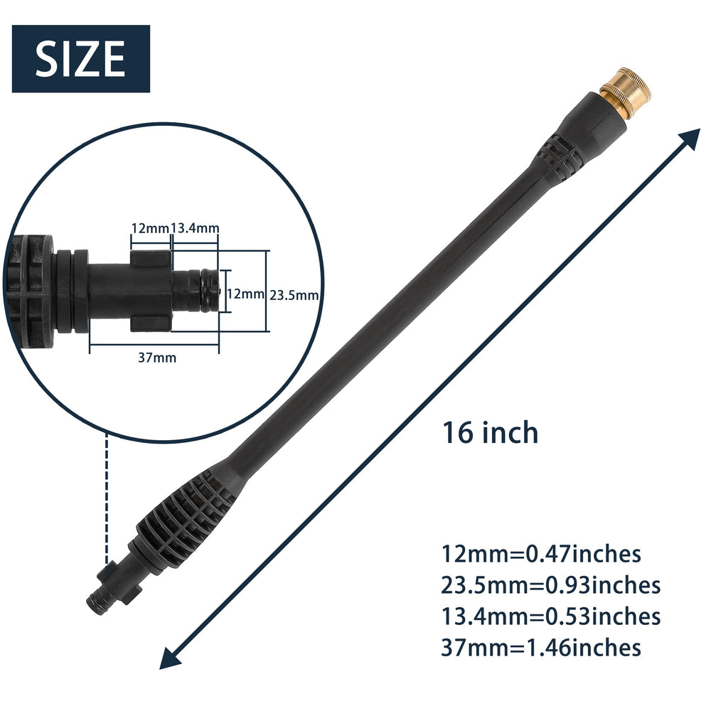 JOEJET wand held next to hand to show length and scale benefit