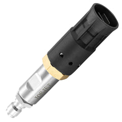 JOEJET front view of nozzle showing compact body and quick connect for versatile rinsing