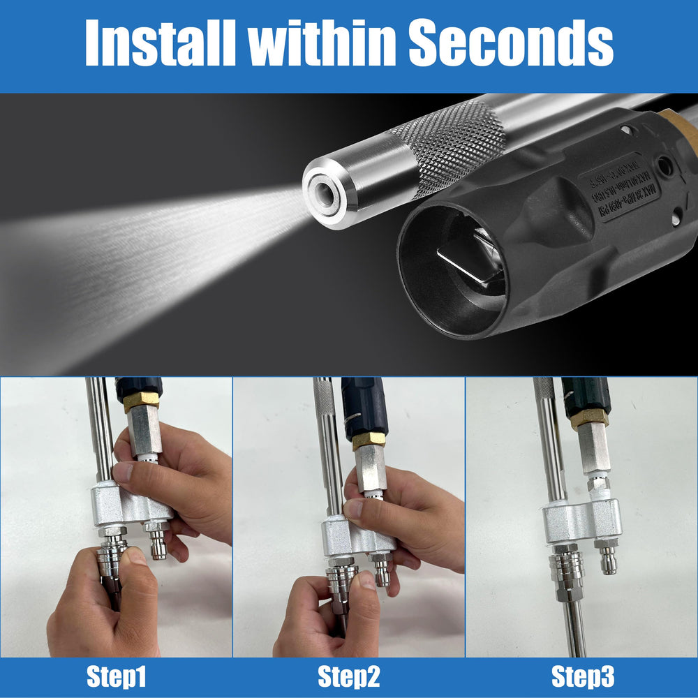 JOEJET M5 packaging and components showing quick-connect convenience
