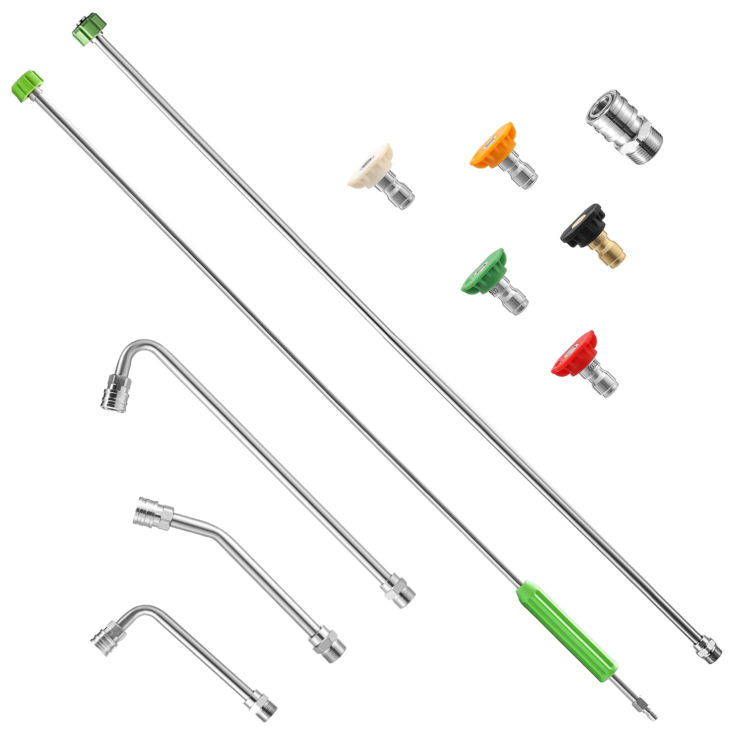 JOEJET front view of full wand kit showing complete set and benefit of all-in-one reach