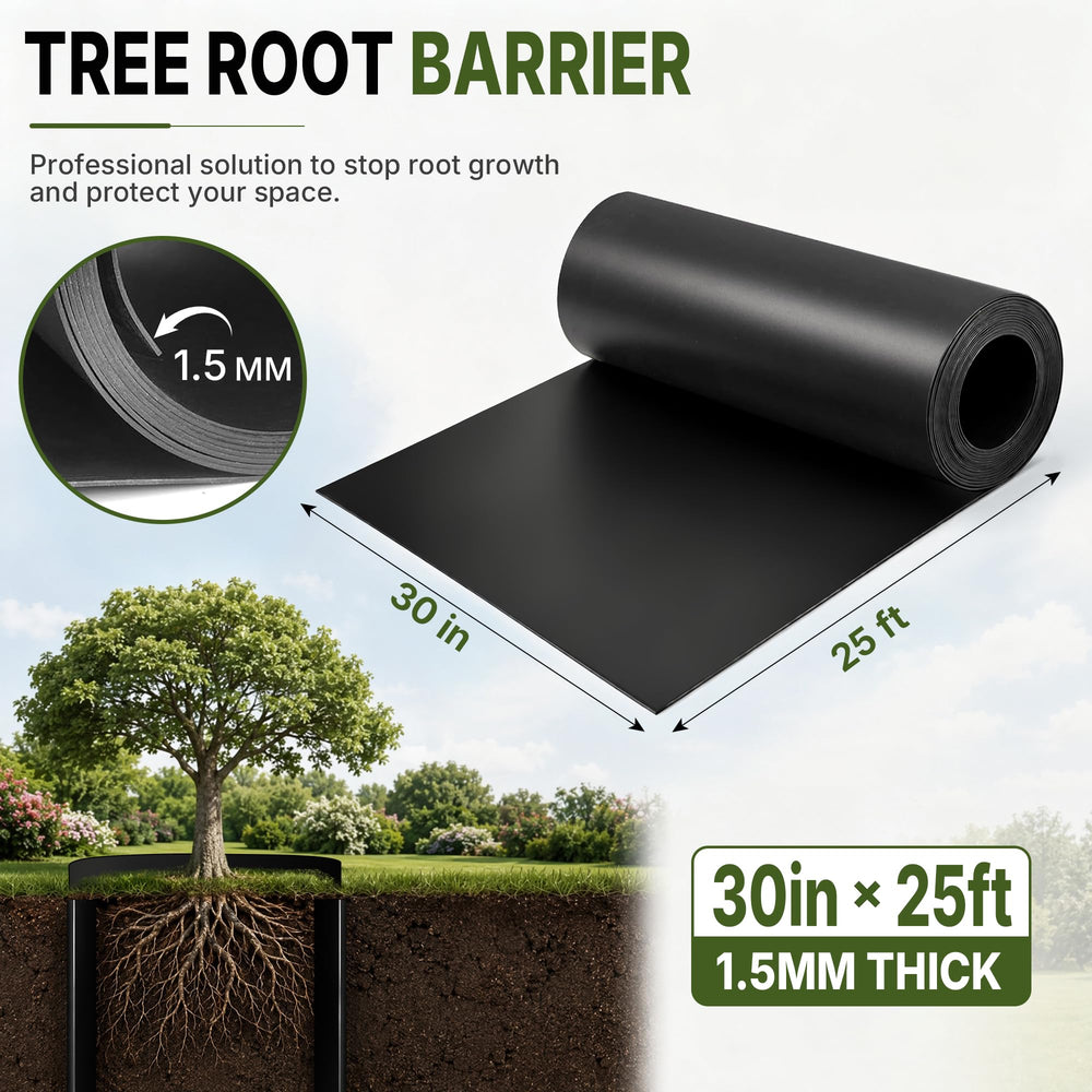 Joewuzun close-up of 60mil thickness for durable root blocking
