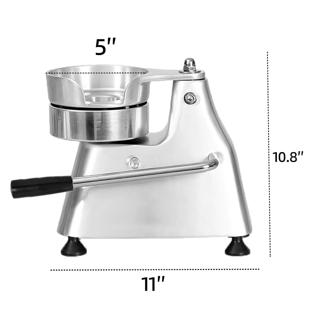JOHAKYU lever in use forming uniform patties to increase throughput and consistency