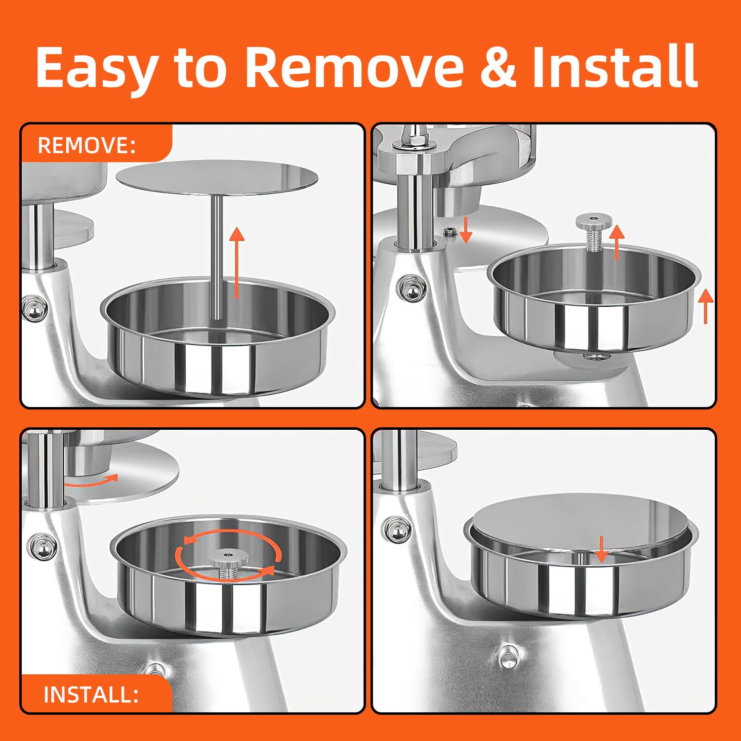 JOHAKYU built-in paper holder loaded with 1200 patty papers for faster production