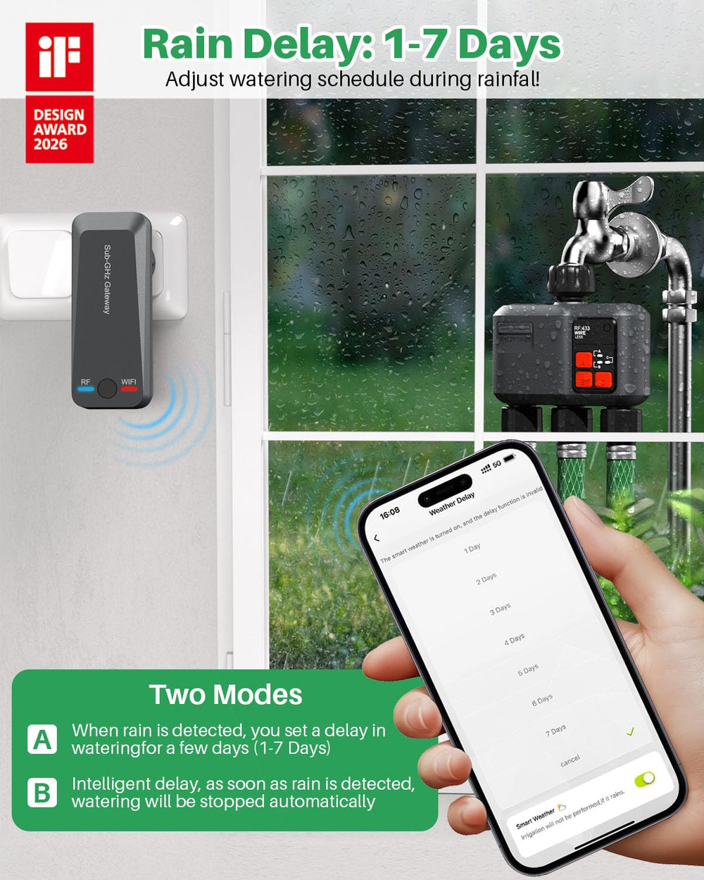 johgee app screen displaying schedules for remote convenience