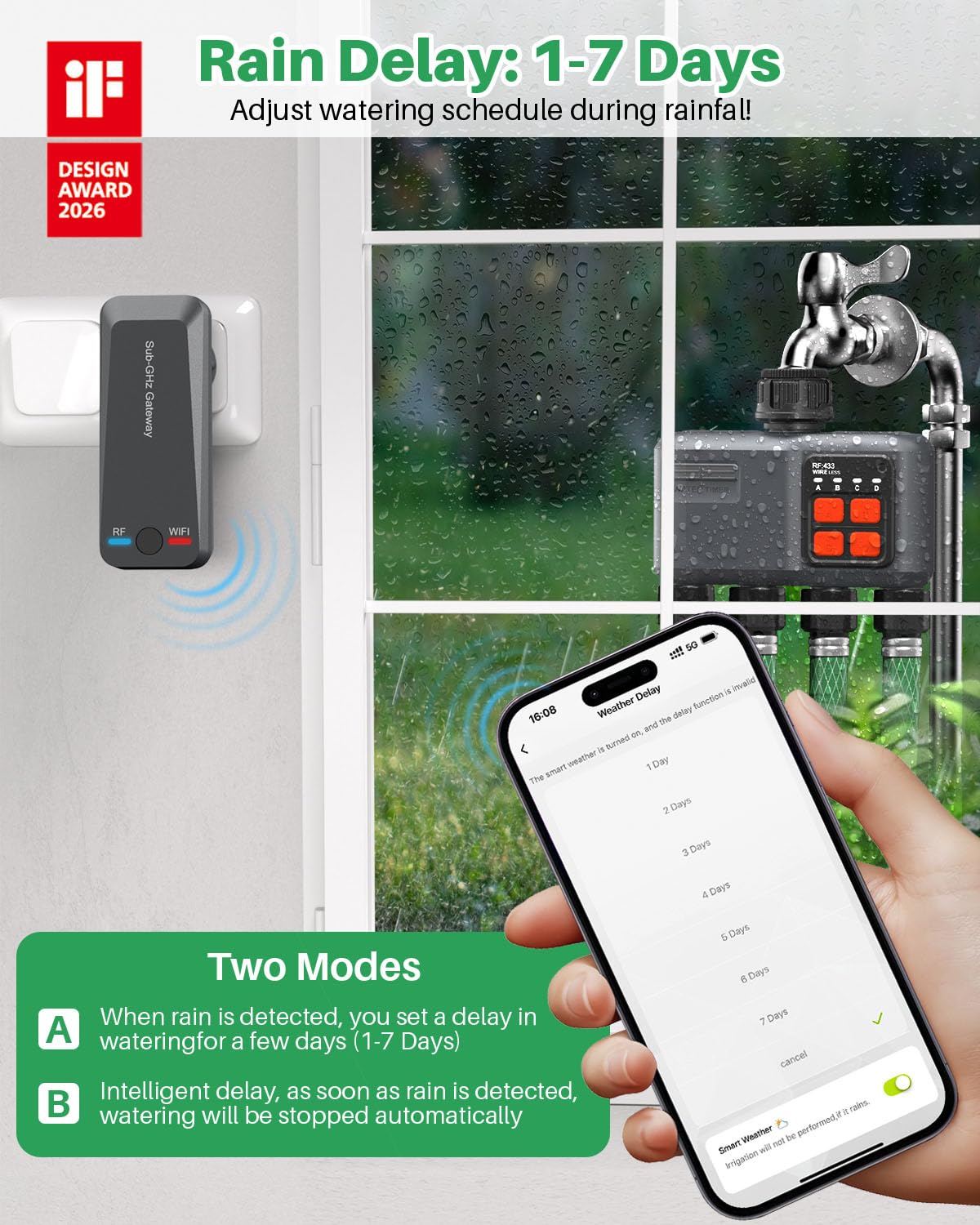 johgee mounted on a wooden fence showing outdoor placement and weather resistance