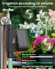 johgee mounted on outdoor faucet showing tool-free setup benefit