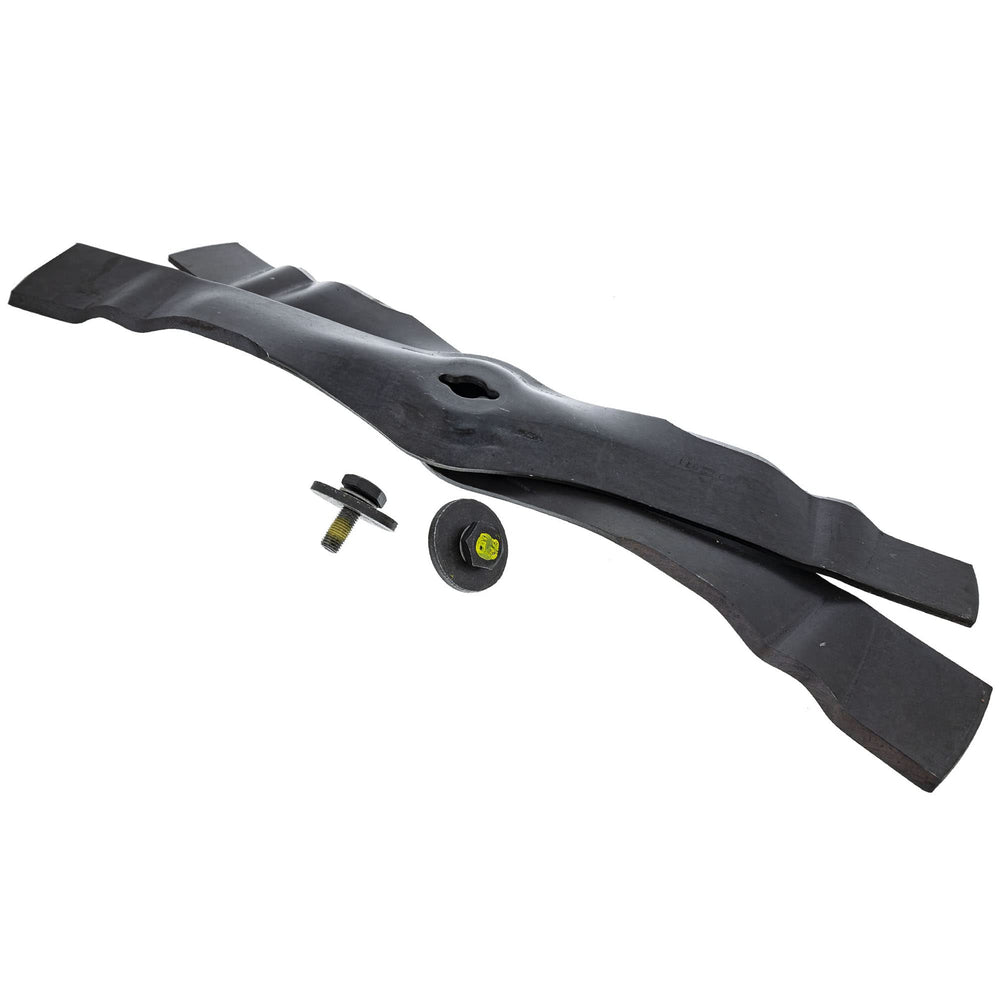 John Deere blade kit front packaging showing OEM look and easy identification