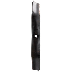 close-up of blade edge on John Deere AM141034 highlighting hard carbon-boron cutting edge