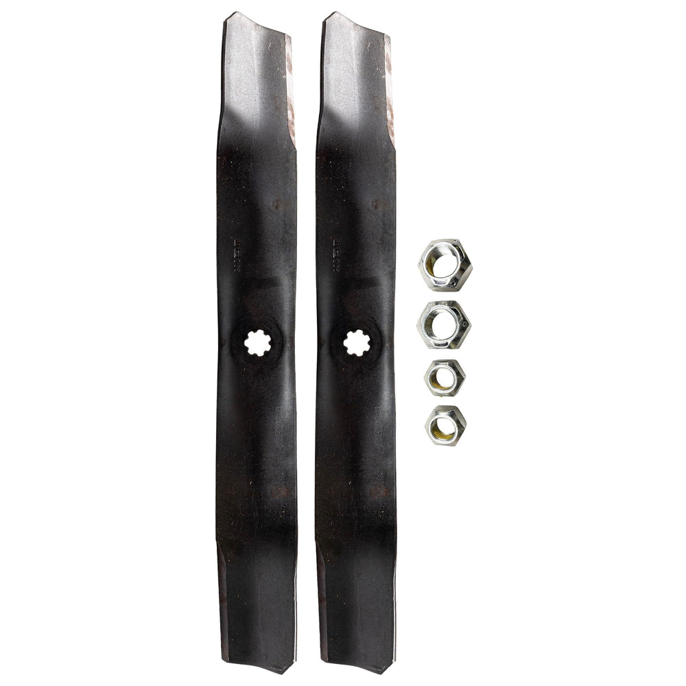 John Deere AM141034 front view showing blade shape and fit for accurate replacement
