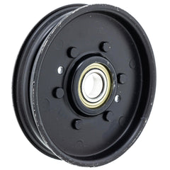 John Deere AM37249 installed on a mower deck illustrating correct fit and improved belt alignment