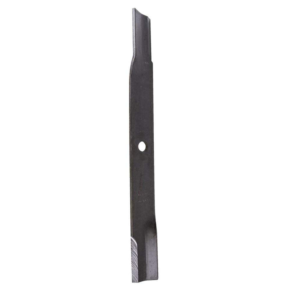 John Deere blade close-up edge highlighting durable carbon-boron alloy strength