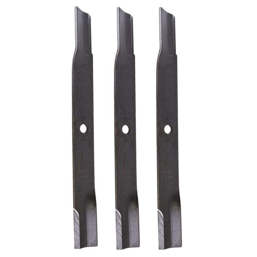 John Deere M141786 three-blade kit front view showing OEM fit and readiness