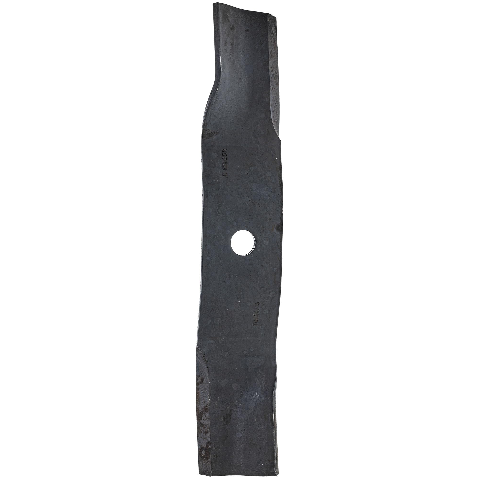 John Deere close-up edge profile of blade showing hardened edge for longer life