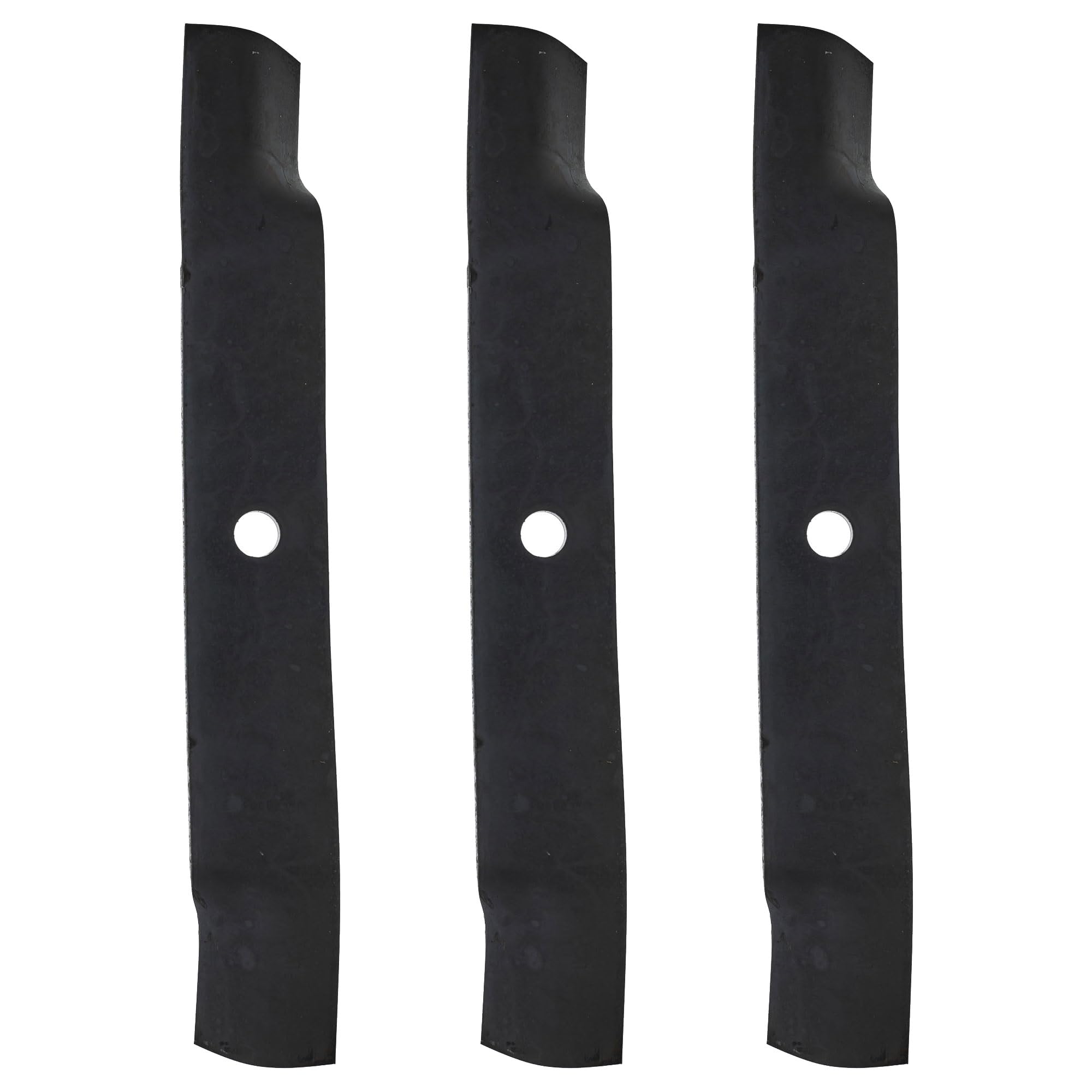 John Deere front view of three-blade set showing OEM fit and reliability