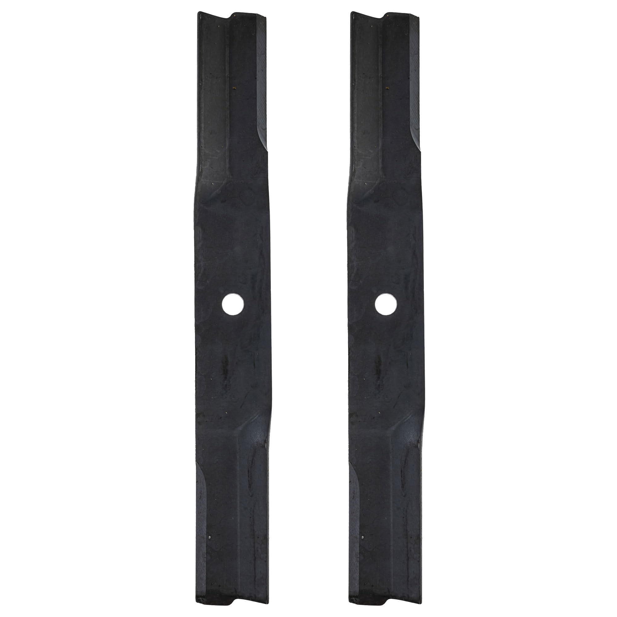 John Deere M82408 front view showing two OEM blades and fitment benefits