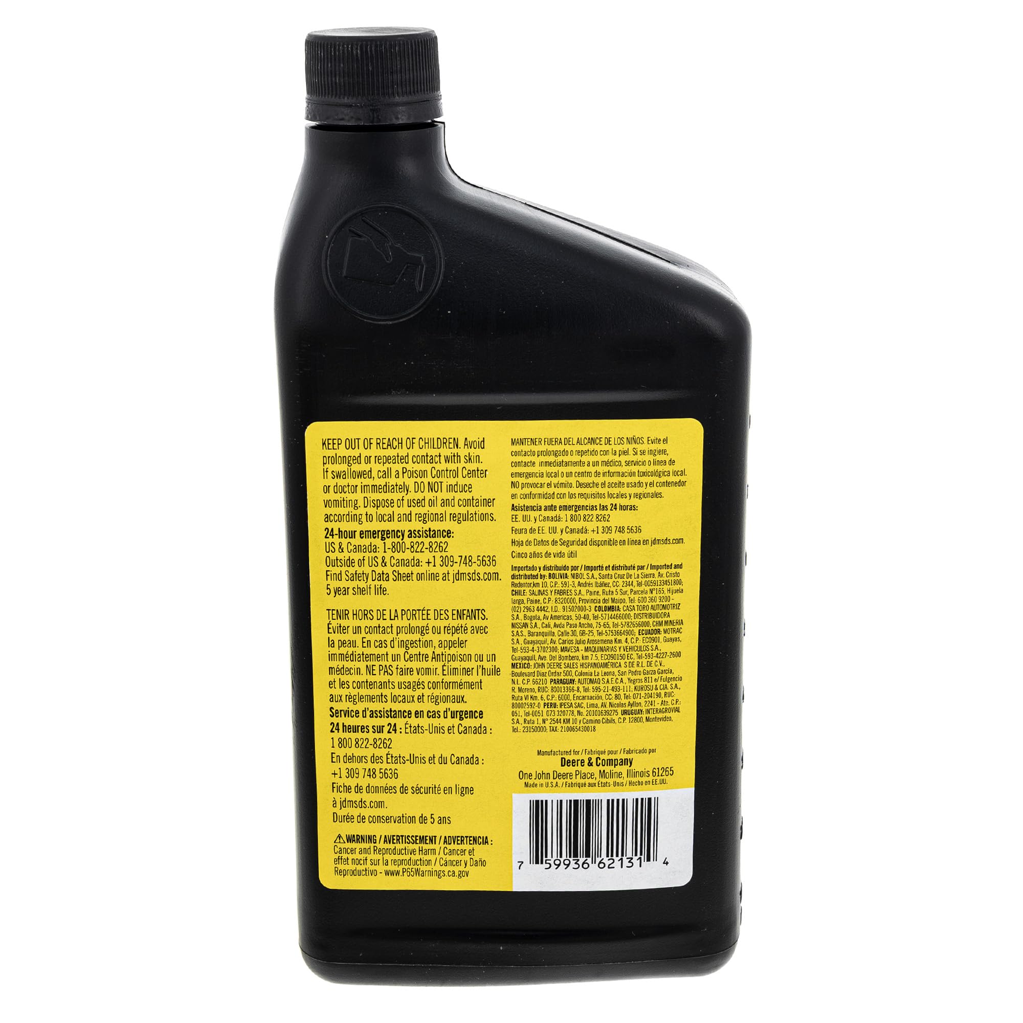 John Deere fuel filter detail emphasizing clean-fuel protection benefit