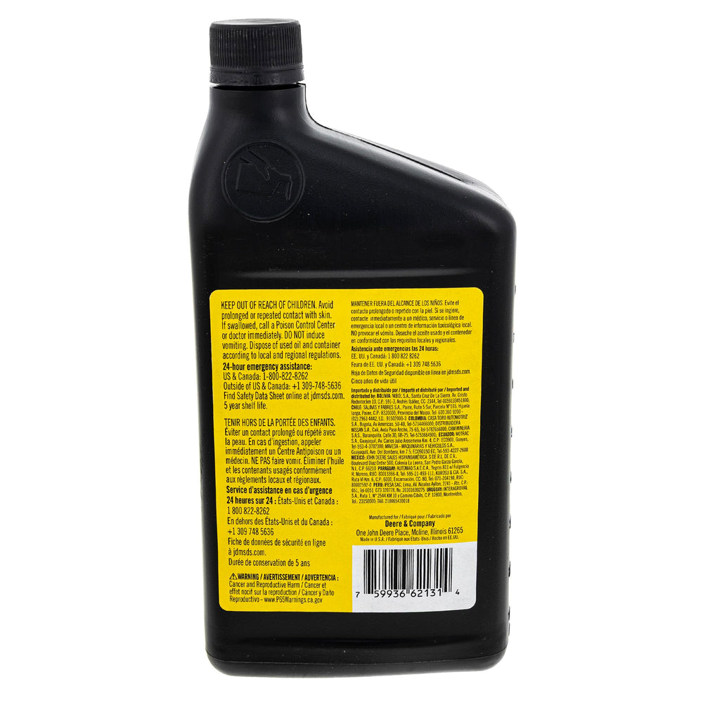 John Deere fuel filter detail emphasizing clean-fuel protection benefit