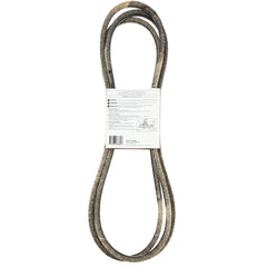 John Deere GX21395 close-up of belt edge displaying durable finish to resist fraying