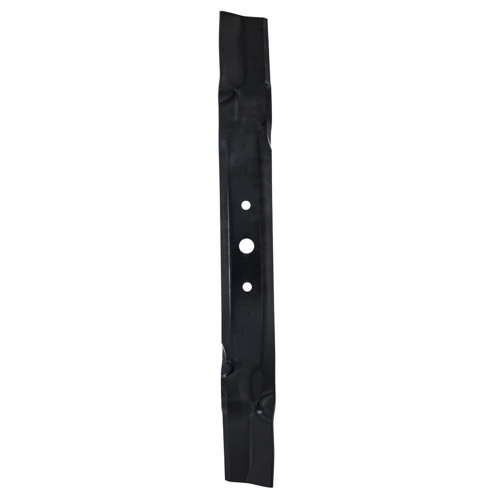 John Deere blade close-up edge showing sharpness and durable finish benefit