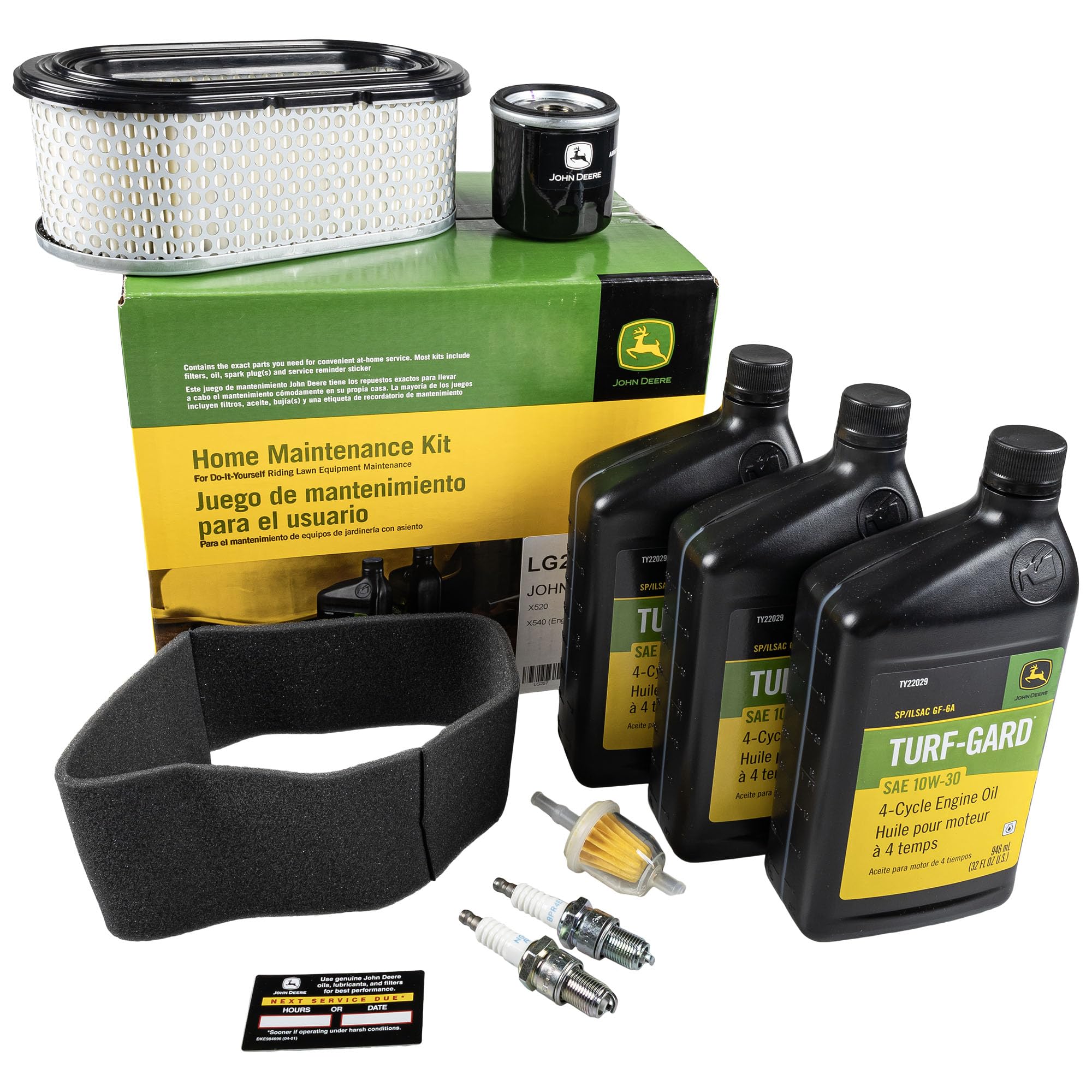 John Deere kit front view showing all OEM parts for easy identification
