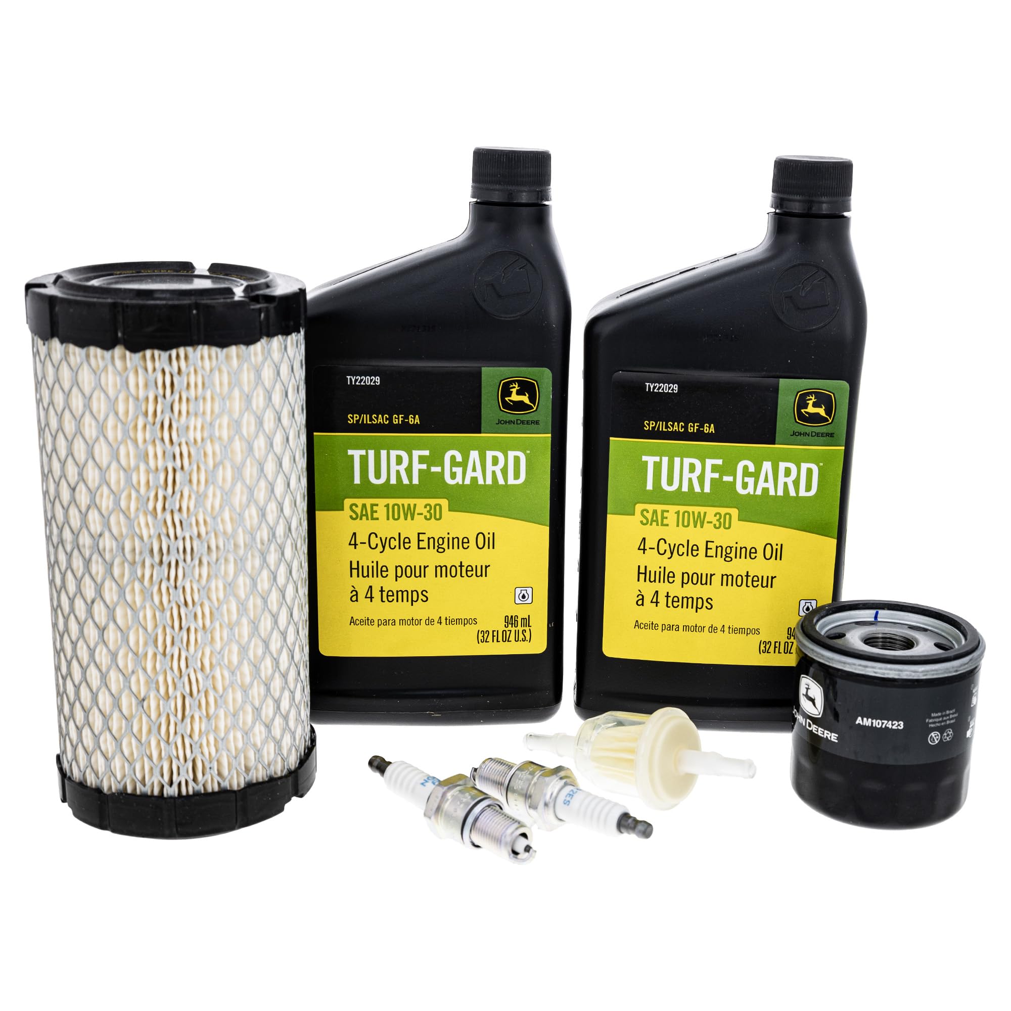 John Deere LG259 front packaging showing full kit and parts benefits