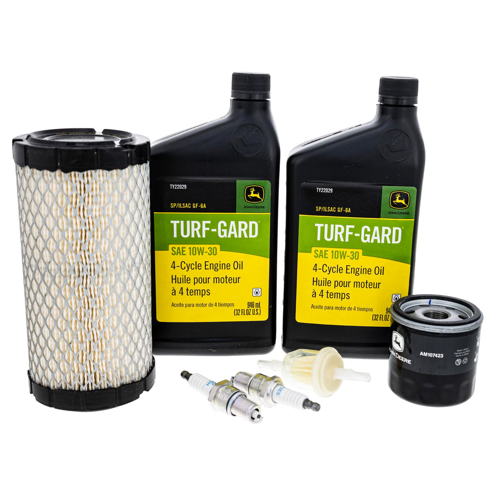 John Deere LG259 front packaging showing full kit and parts benefits
