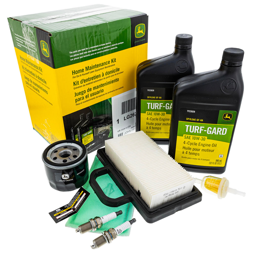 John Deere LG263 kit front view showing all included parts and convenience