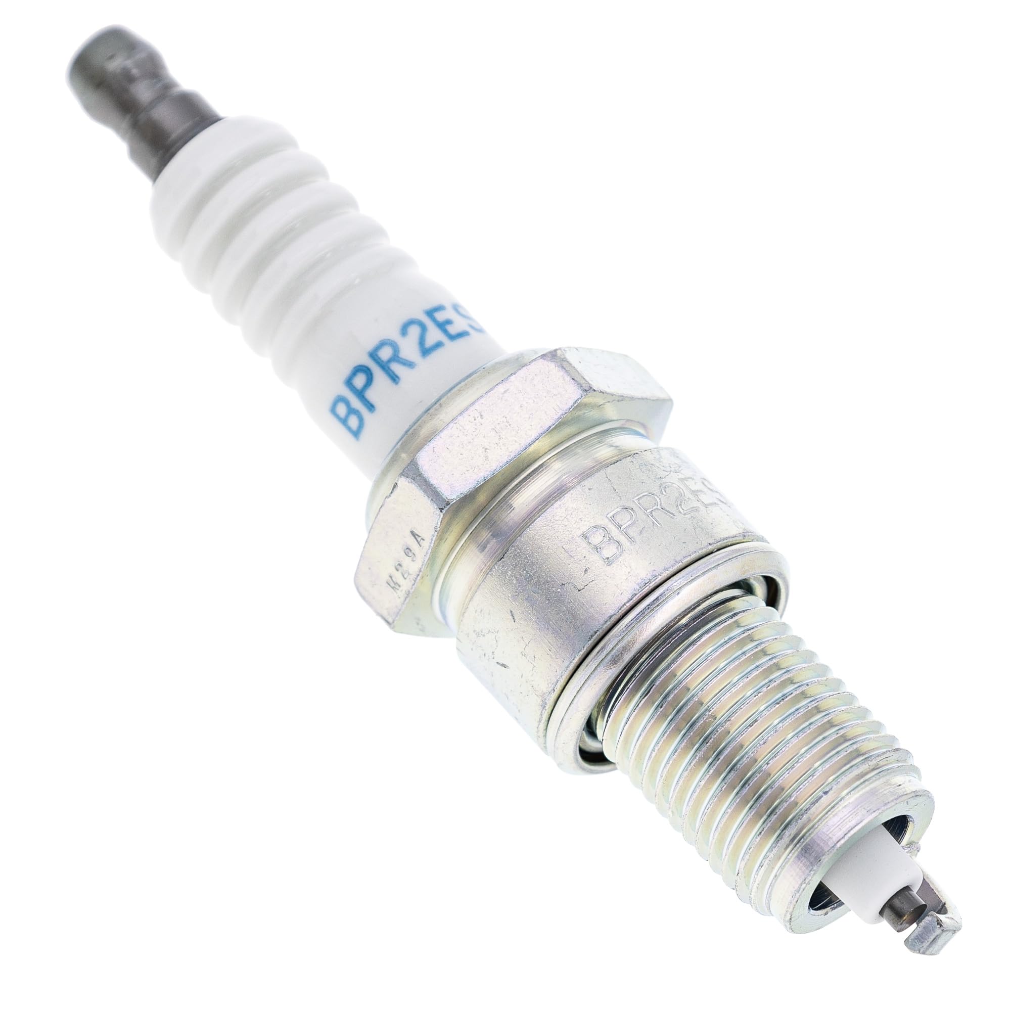 John Deere spark plugs pair displaying reliable ignition restoration benefit